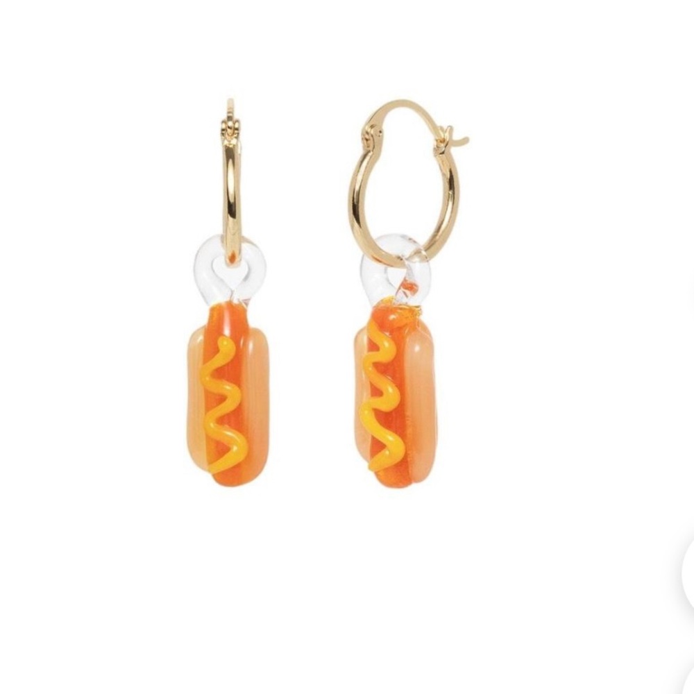 🌭LISA SAYS GAH 🌭 Hot Dog Hoop Earrings